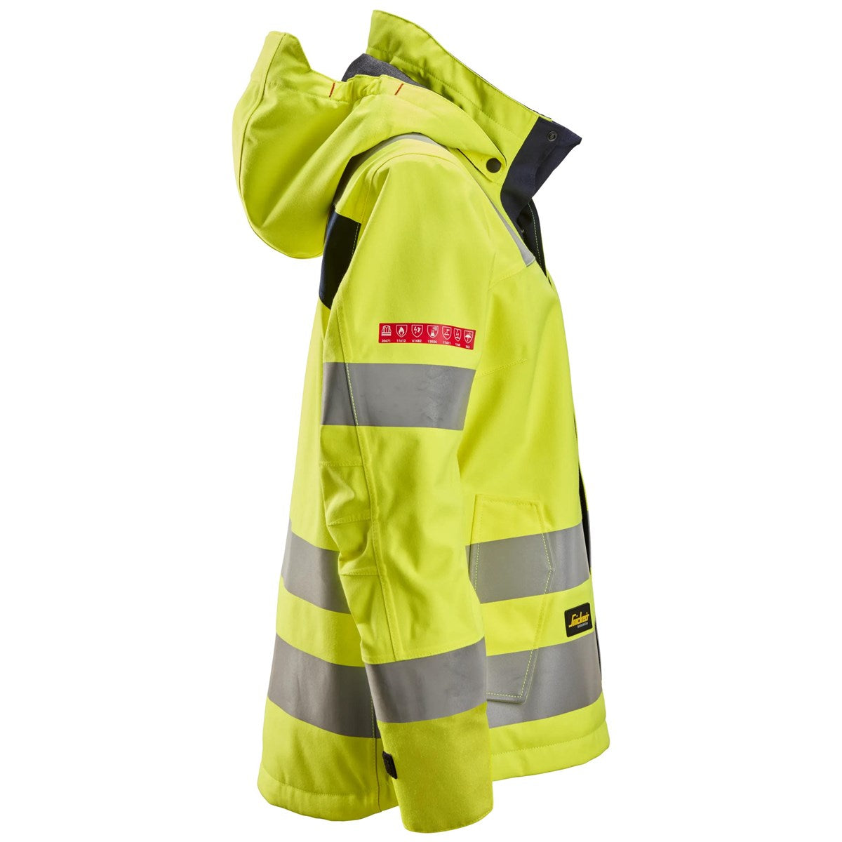 Veste Shell imperméable pour femme, haute visibilité, Classe 3