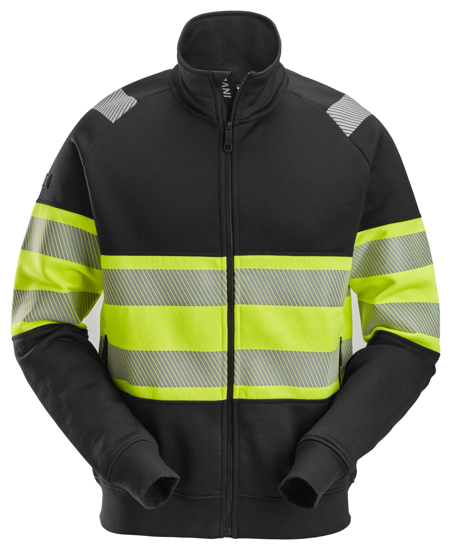 Veste haute visibilité avec fermeture à glissière pleine longueur, Classe 1