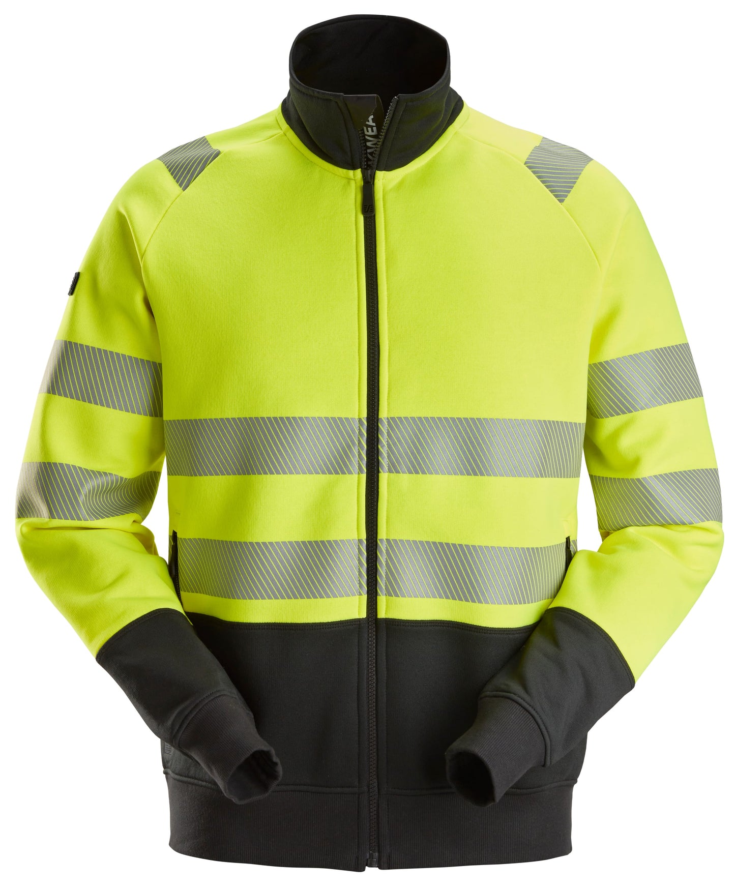 Veste haute visibilité avec fermeture à glissière pleine longueur, Classe 2