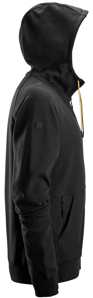 2895 - Sweat-shirt à capuche avec logo et fermeture à glissière pleine longueur