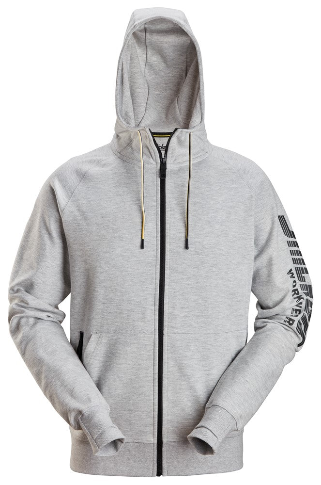 2895 - Sweat-shirt à capuche avec logo et fermeture à glissière pleine longueur
