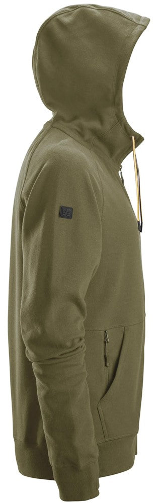 2895 - Sweat-shirt à capuche avec logo et fermeture à glissière pleine longueur