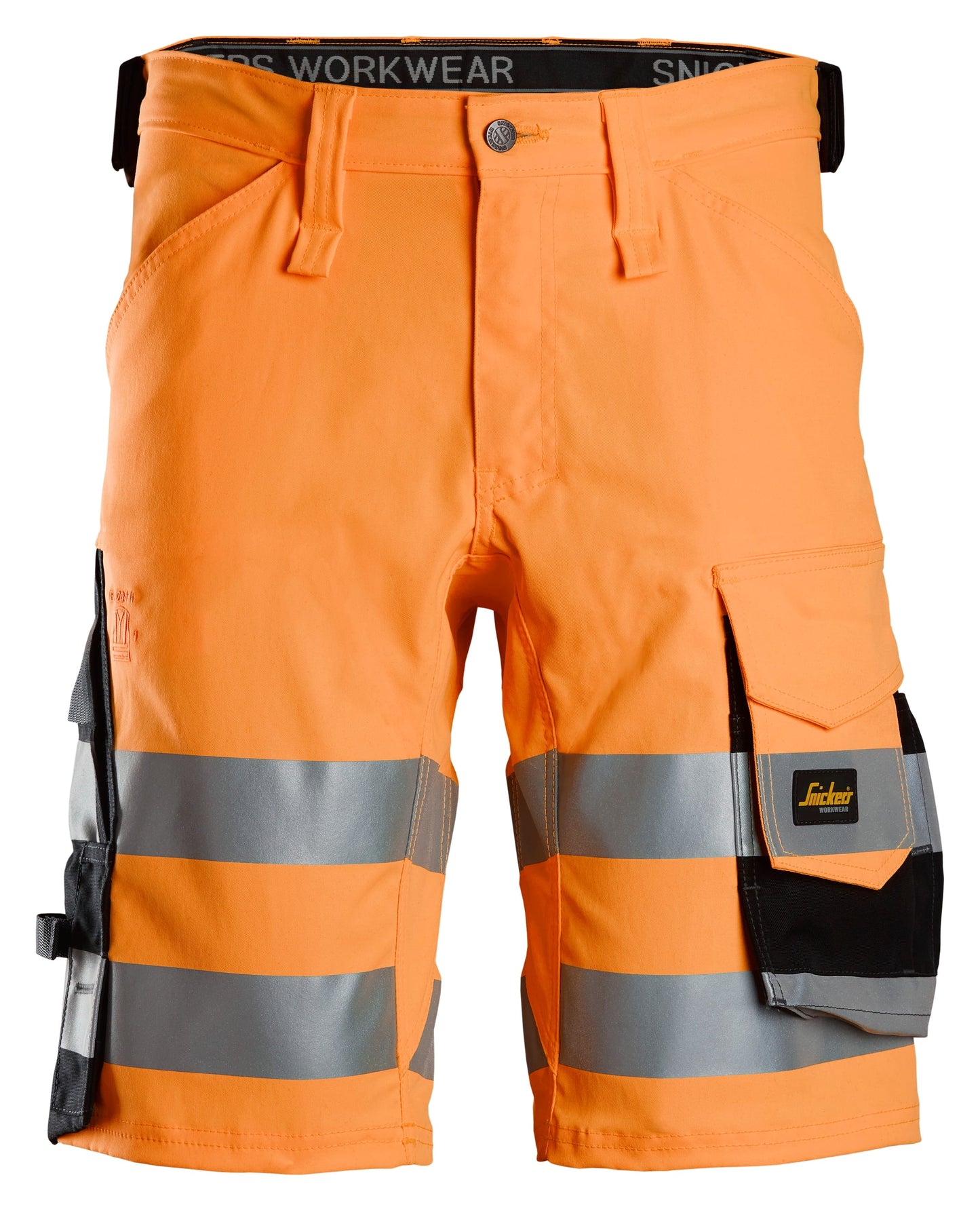 Short en tissu extensible haute visibilité, Classe 1