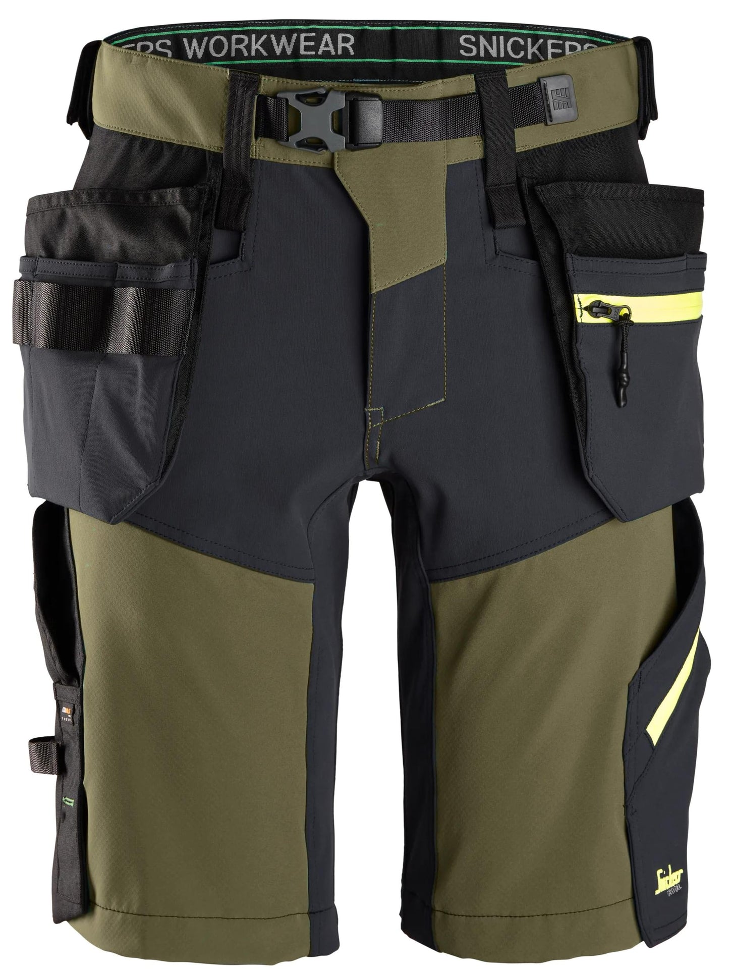 6140 - FlexiWork, Short en tissu extensible Softshell avec poches holster