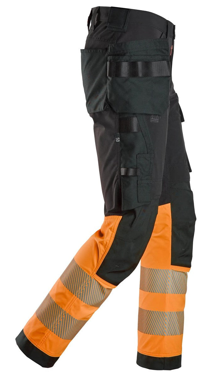 6231 - Pantalon haute visibilité extensible 4 directions poches fourre-tout, Classe 1