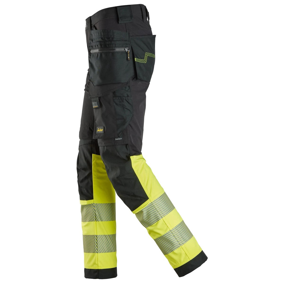 Pantalon haute visibilité extensible 4 directions poches fourre-tout, Classe 1