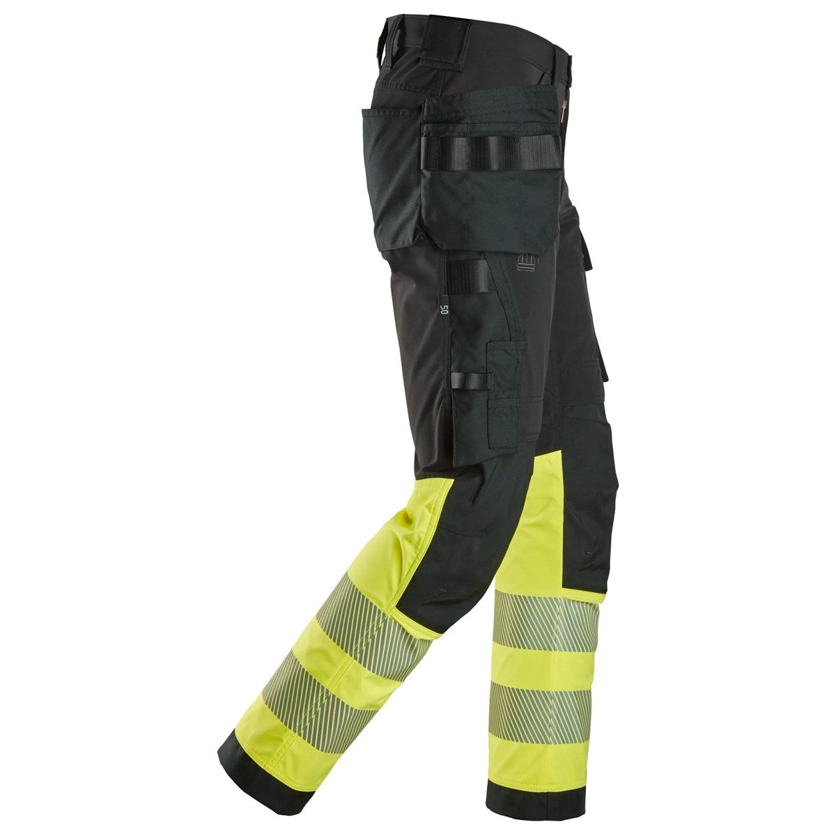 Pantalon haute visibilité extensible 4 directions poches fourre-tout, Classe 1
