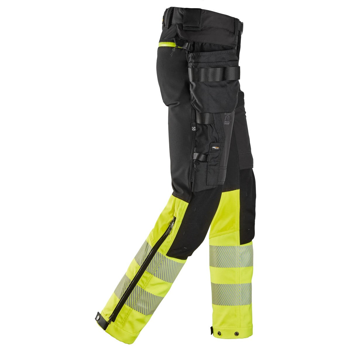Pantalon haute visibilité poches fourre-tout détachables, Classe 1