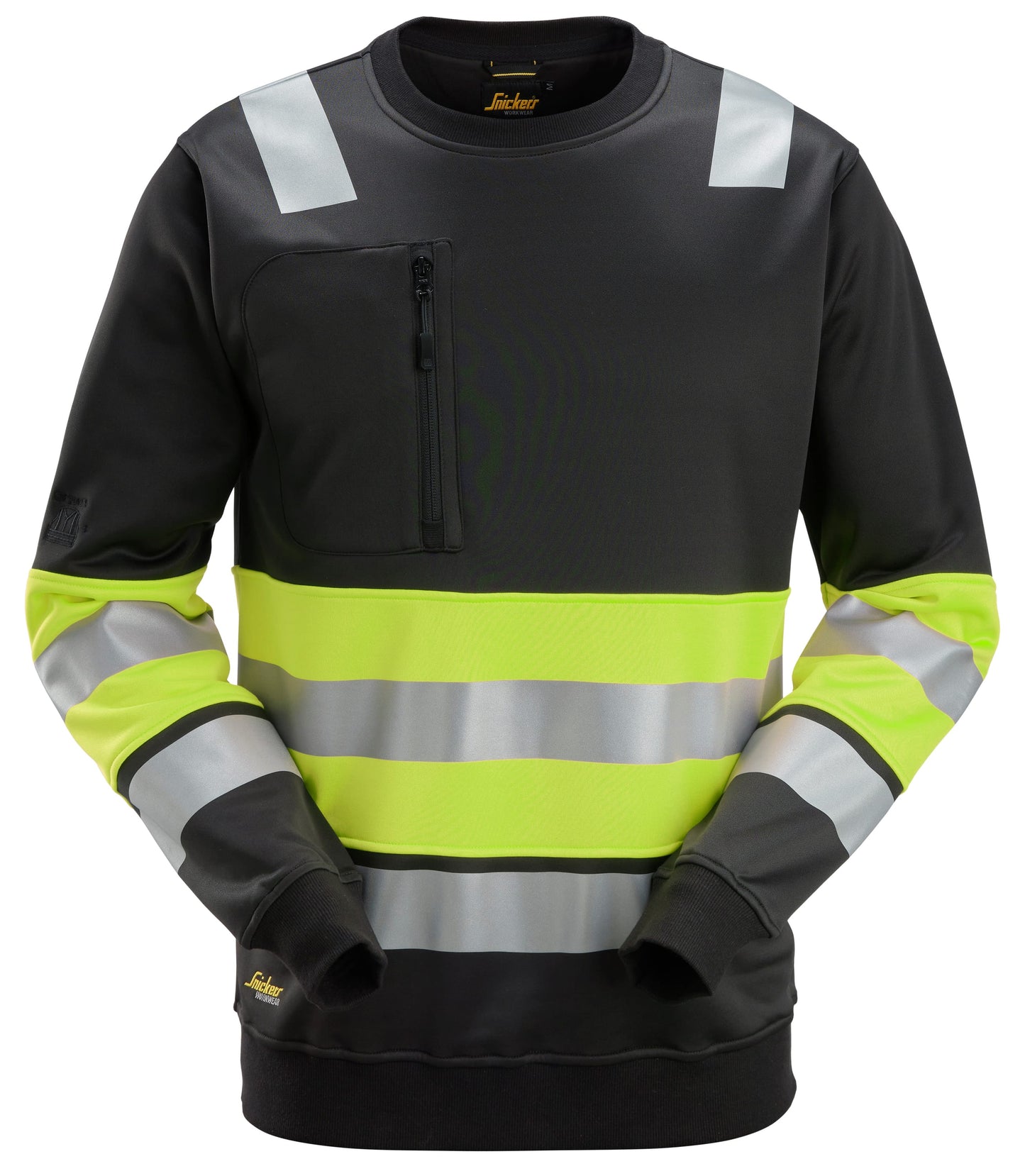 Veste haute visibilité avec fermeture à glissière pleine longueur, Classe 1