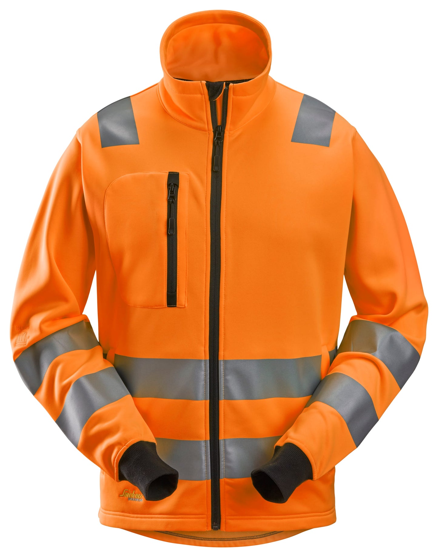 AllroundWork, Veste entièrement zippée, haute visibilité, Classe 2/3
