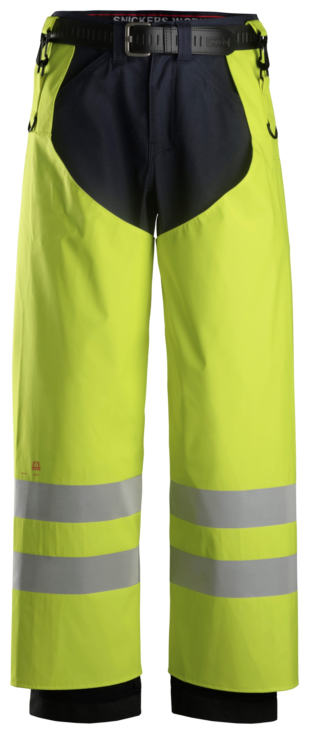 ProtecWork, Chaps de pluie en PU, haute visibilité, Classe 2