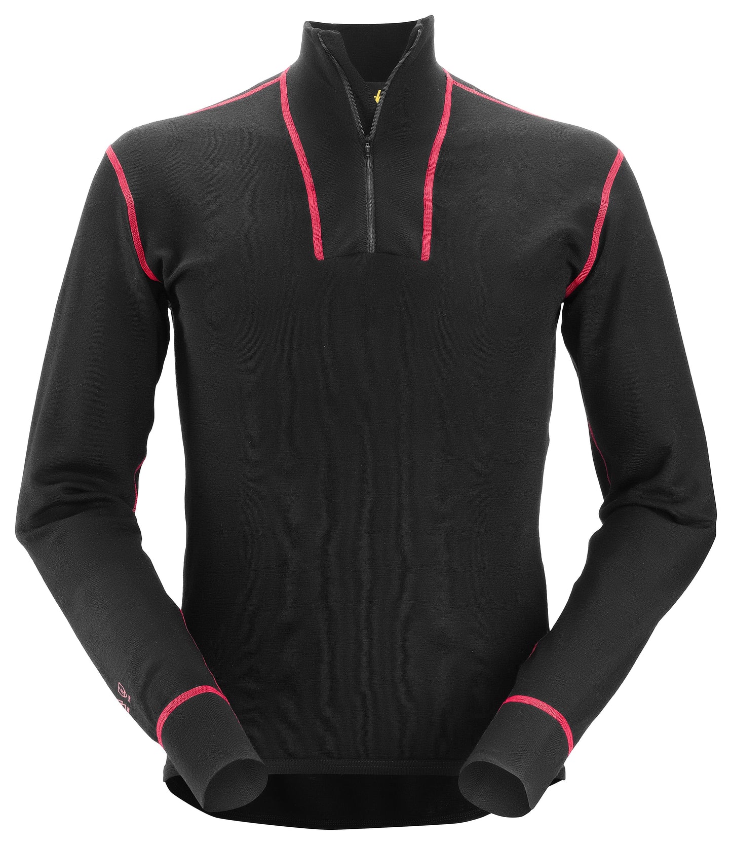 9462 - ProtecWork, Chemise à manches longues en laine, demi zippée