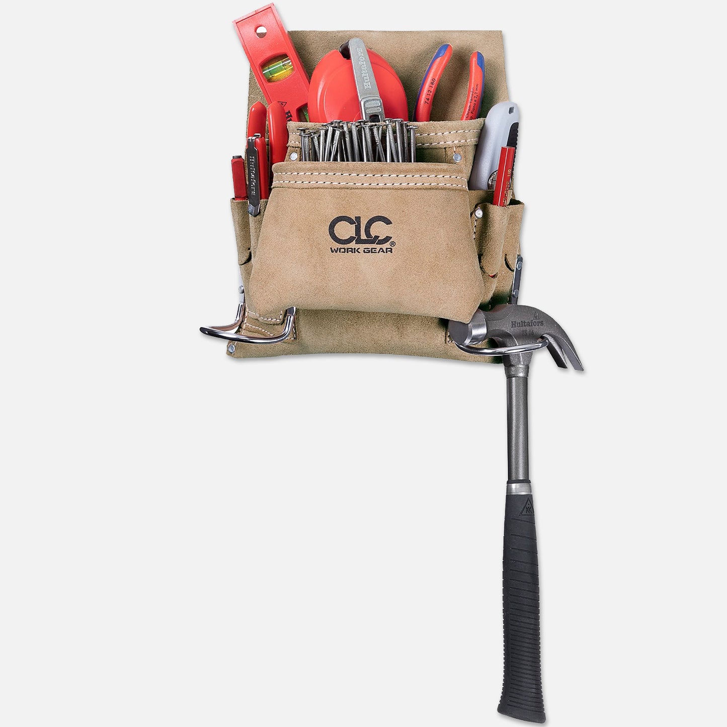 Pochette en cuir pour clous et outils, petite