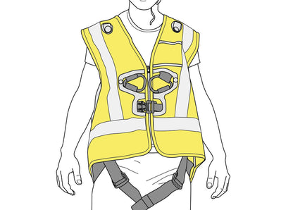 Veste HI-VIZ pour harnais NEWTON