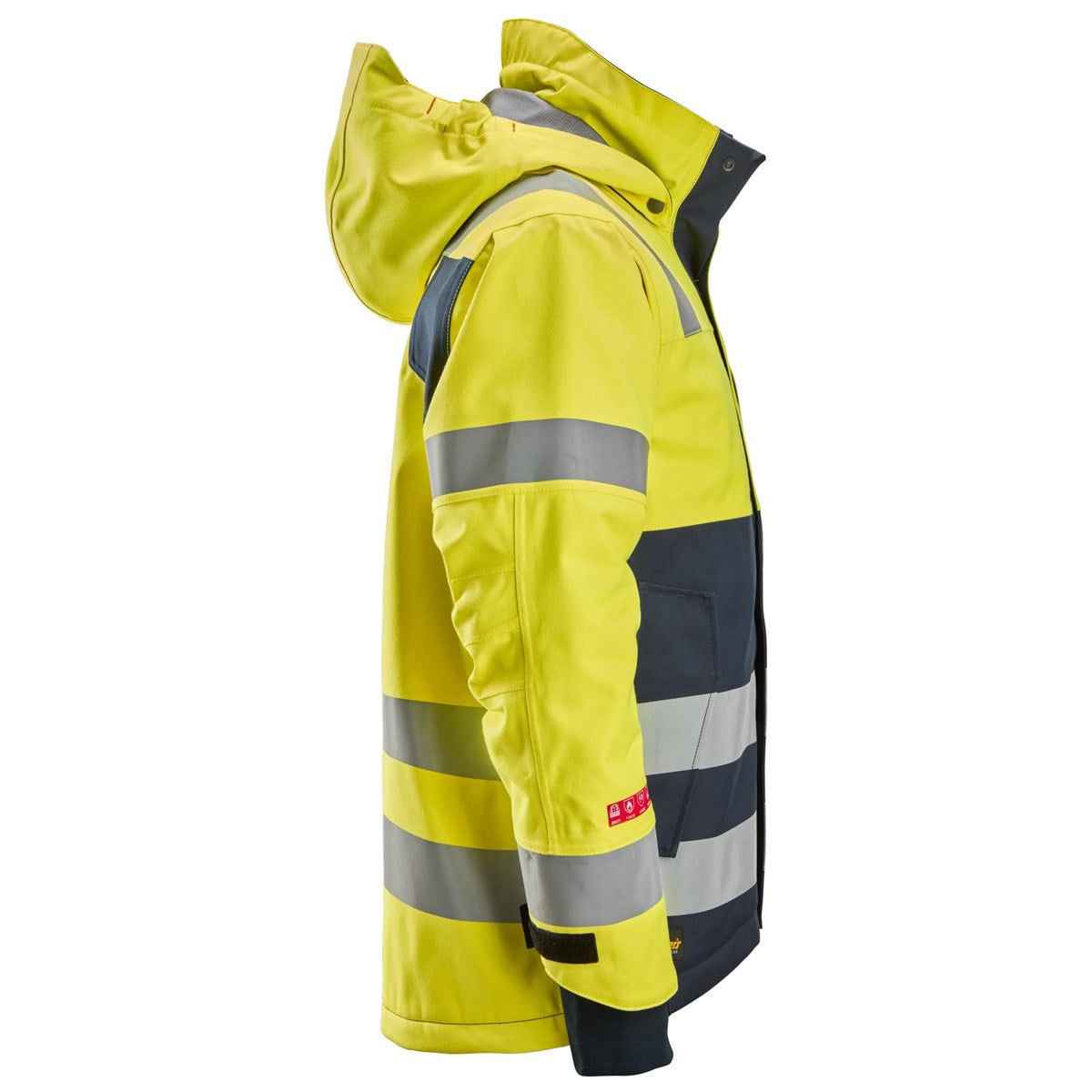Waterproof Insulated Hood Jacket, High-Vis Class 3