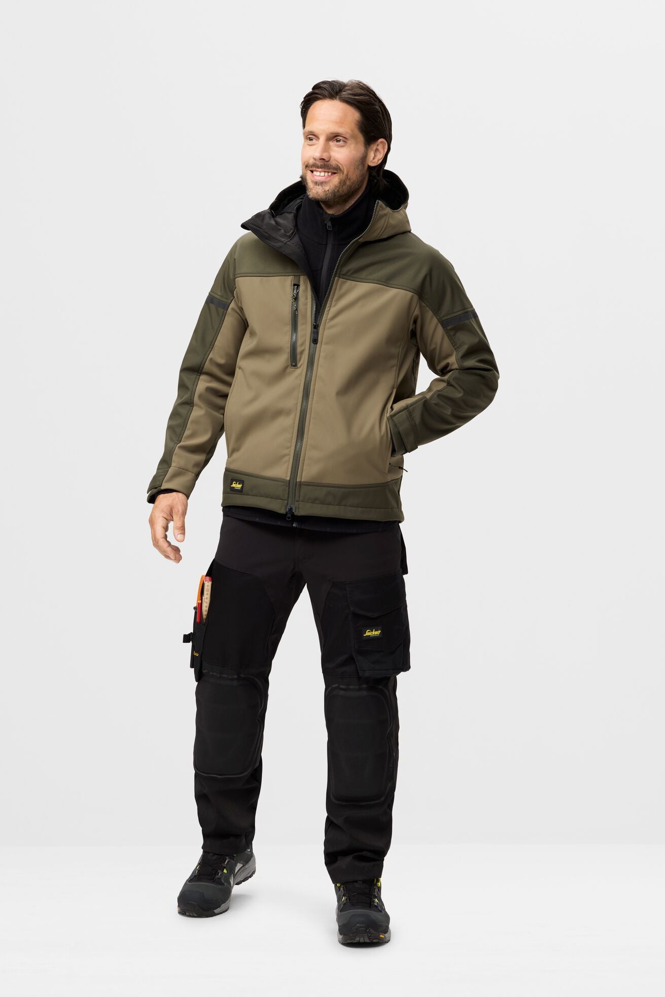 1226 - AllroundWork, Veste Softshell Stretch à capuche