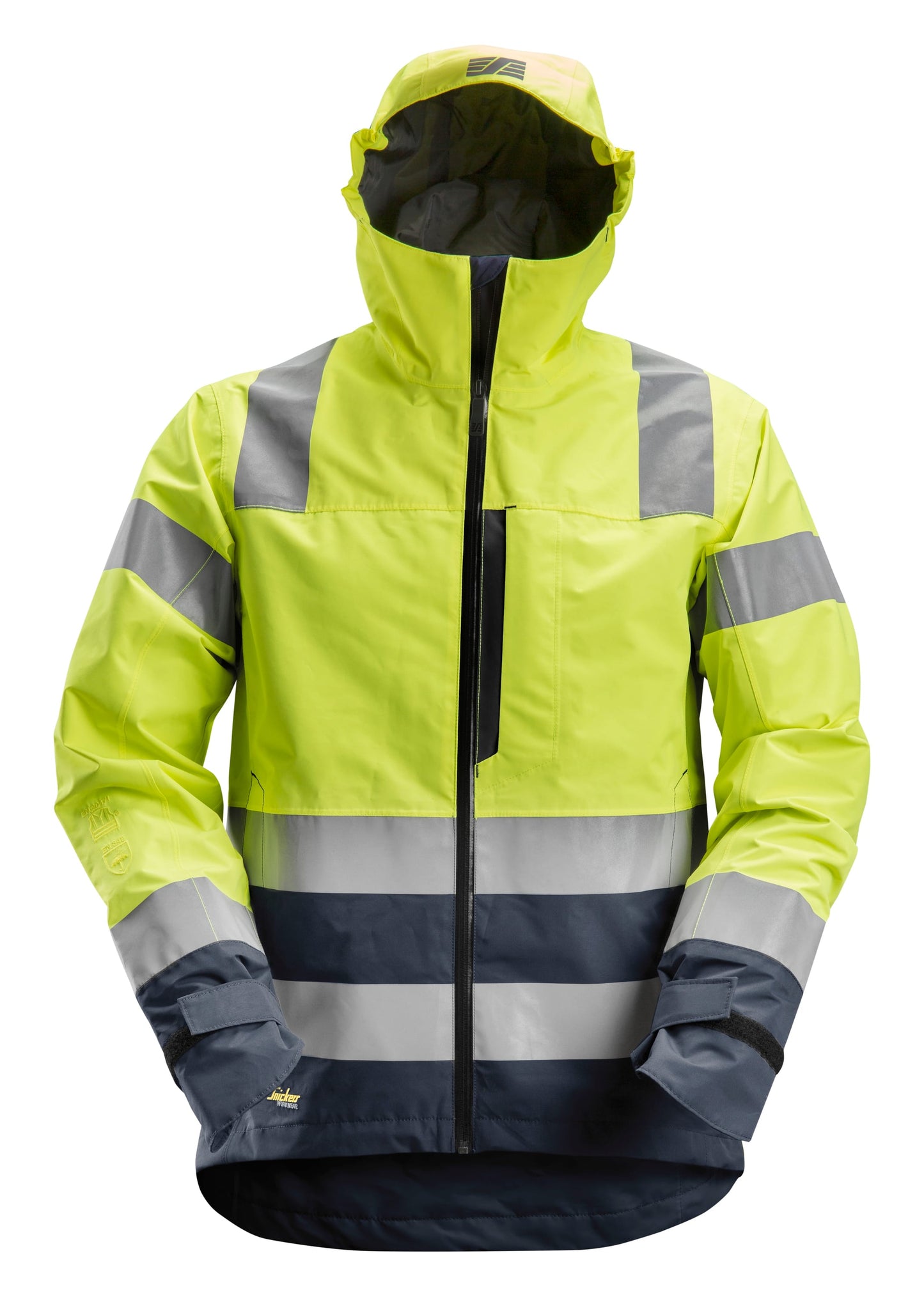 AllroundWork, Veste imperméable Softshell, haute visibilité, Classe 3