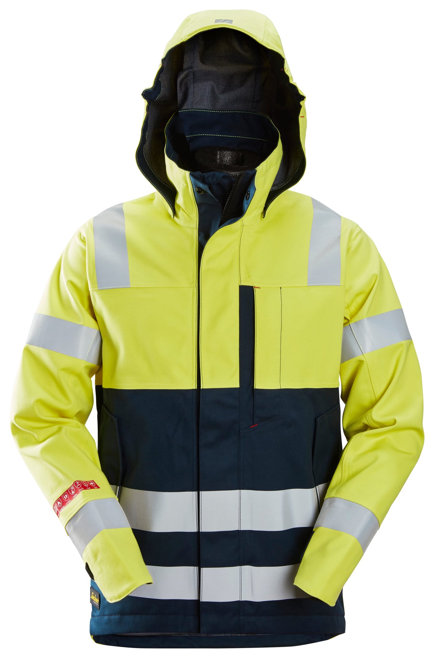 ProtecWork, Veste Shell imperméable, haute visibilité, Classe 3