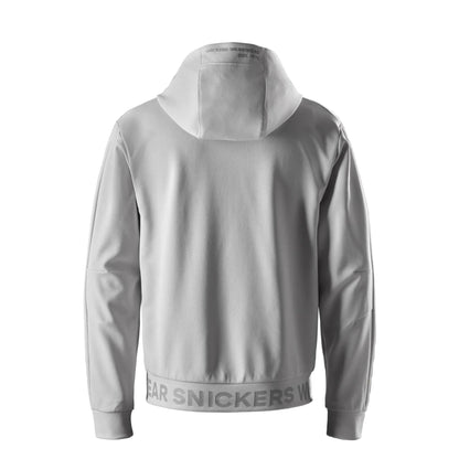 2091 - Sweat-shirt à capuche technique de couche intermédiaire, ice grey