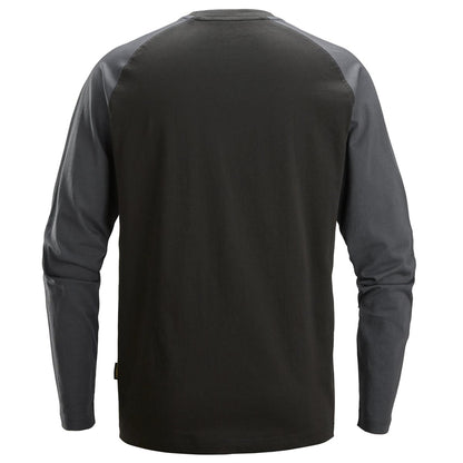 T-shirt à manches longues bicolore