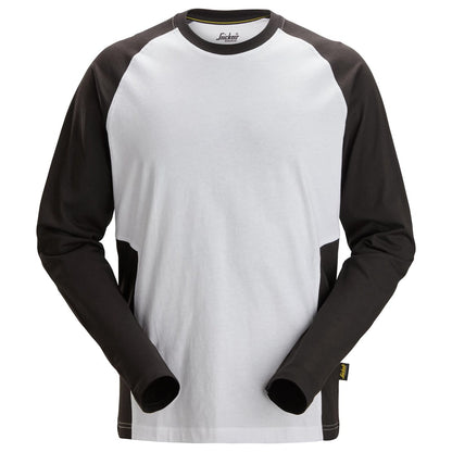 T-shirt à manches longues bicolore