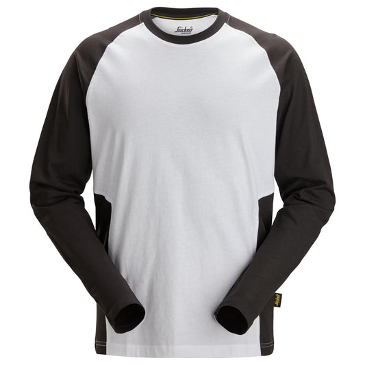 T-shirt à manches longues bicolore