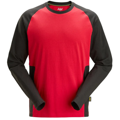 T-shirt à manches longues bicolore
