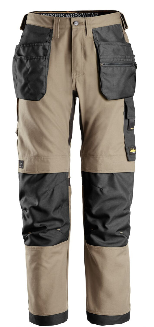 6224 - AllroundWork, Pantalon de travail en tissu extensible, Canvas+