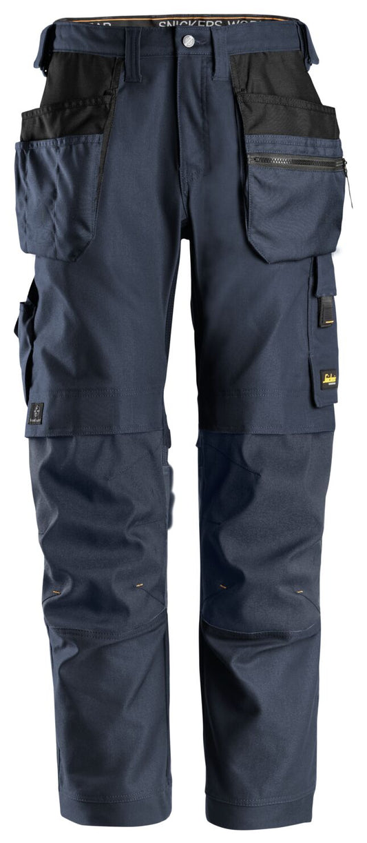 6224 - AllroundWork, Pantalon de travail en tissu extensible, Canvas+