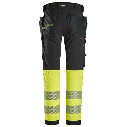 Pantalon haute visibilité extensible 4 directions poches fourre-tout, Classe 1