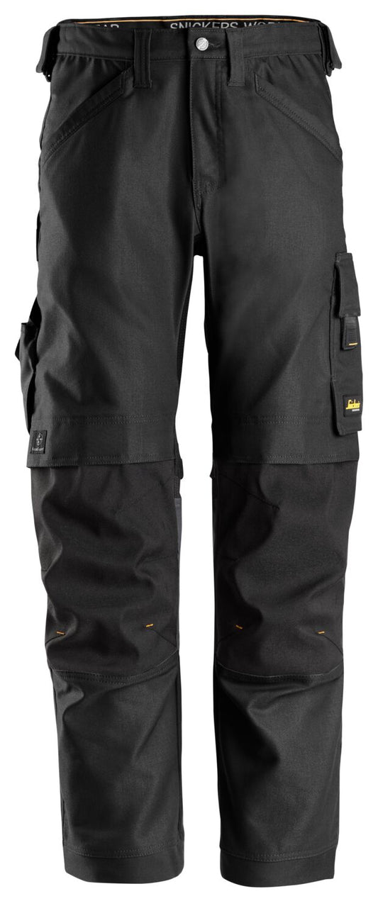 6324 - AllroundWork, Pantalon de travail en tissu extensible, Canvas+