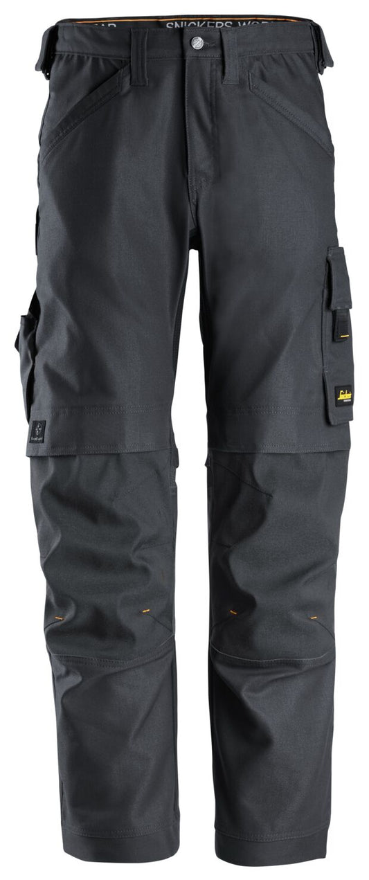 6324 - AllroundWork, Pantalon de travail en tissu extensible, Canvas+