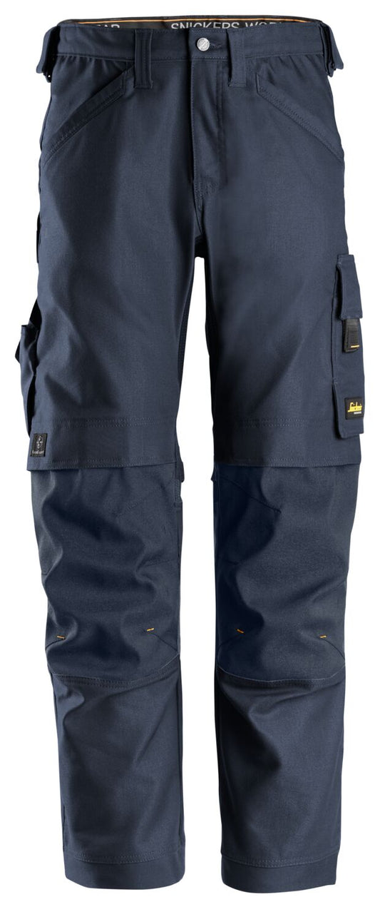 6324 - AllroundWork, Pantalon de travail en tissu extensible, Canvas+