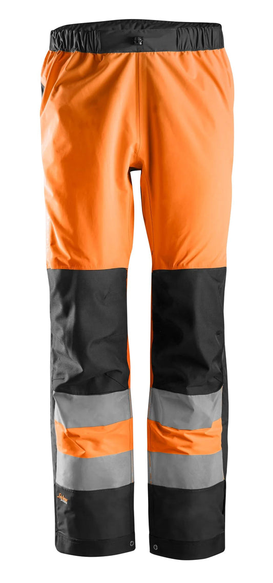 AllroundWork, Pantalon Shell imperméable, haute visibilité, Classe 2