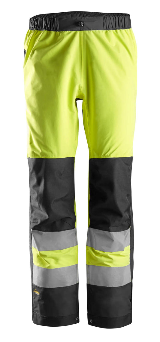 AllroundWork, Pantalon Shell imperméable, haute visibilité, Classe 2