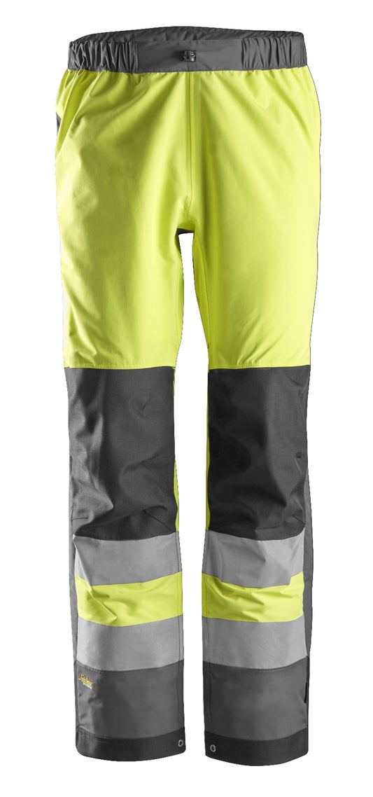 AllroundWork, Pantalon Shell imperméable, haute visibilité, Classe 2