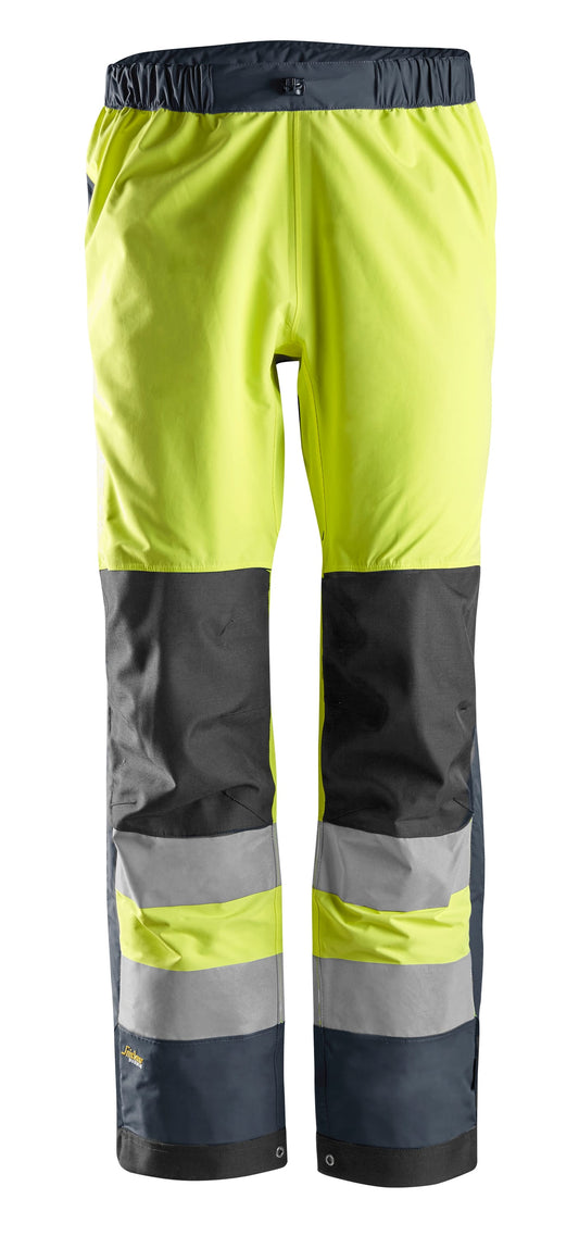 AllroundWork, Pantalon Shell imperméable, haute visibilité, Classe 2