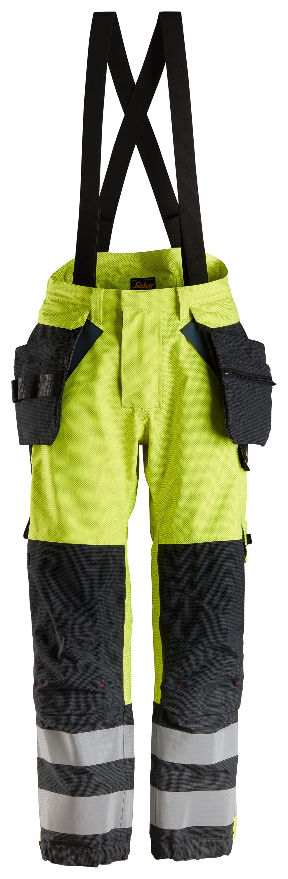 ProtecWork, Pantalon GORE-TEX imperméable avec poches holster, haute visibilité, Classe 2