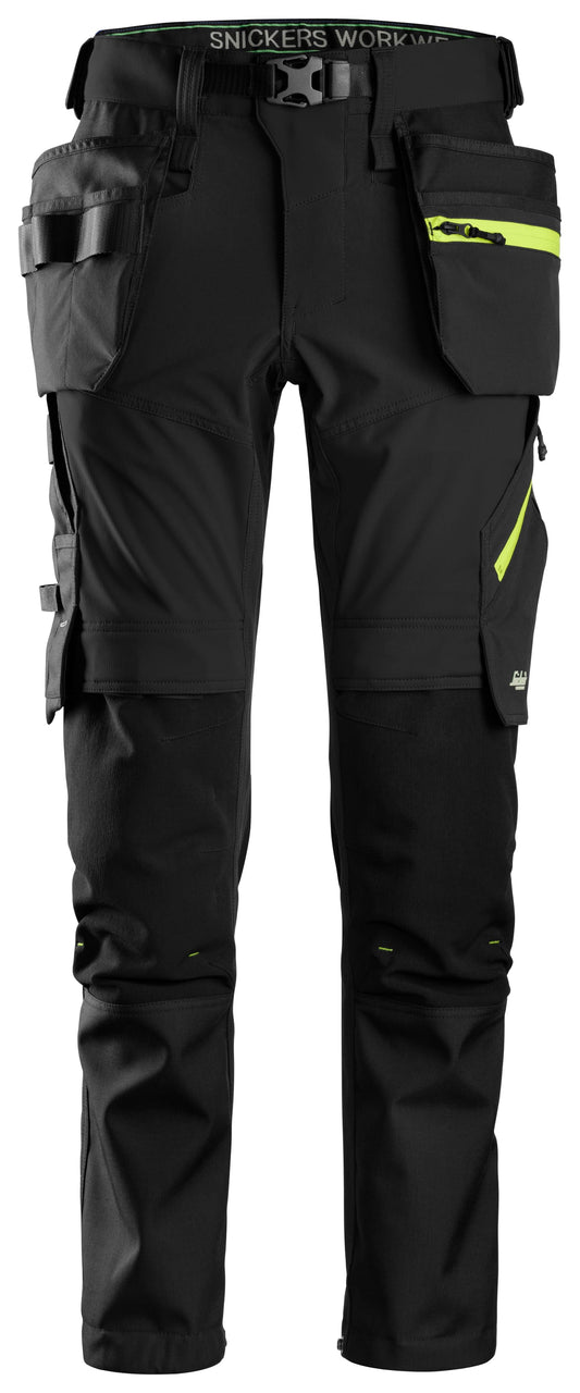 FlexiWork, Pantalon en tissu extensible Softshell avec poches holster