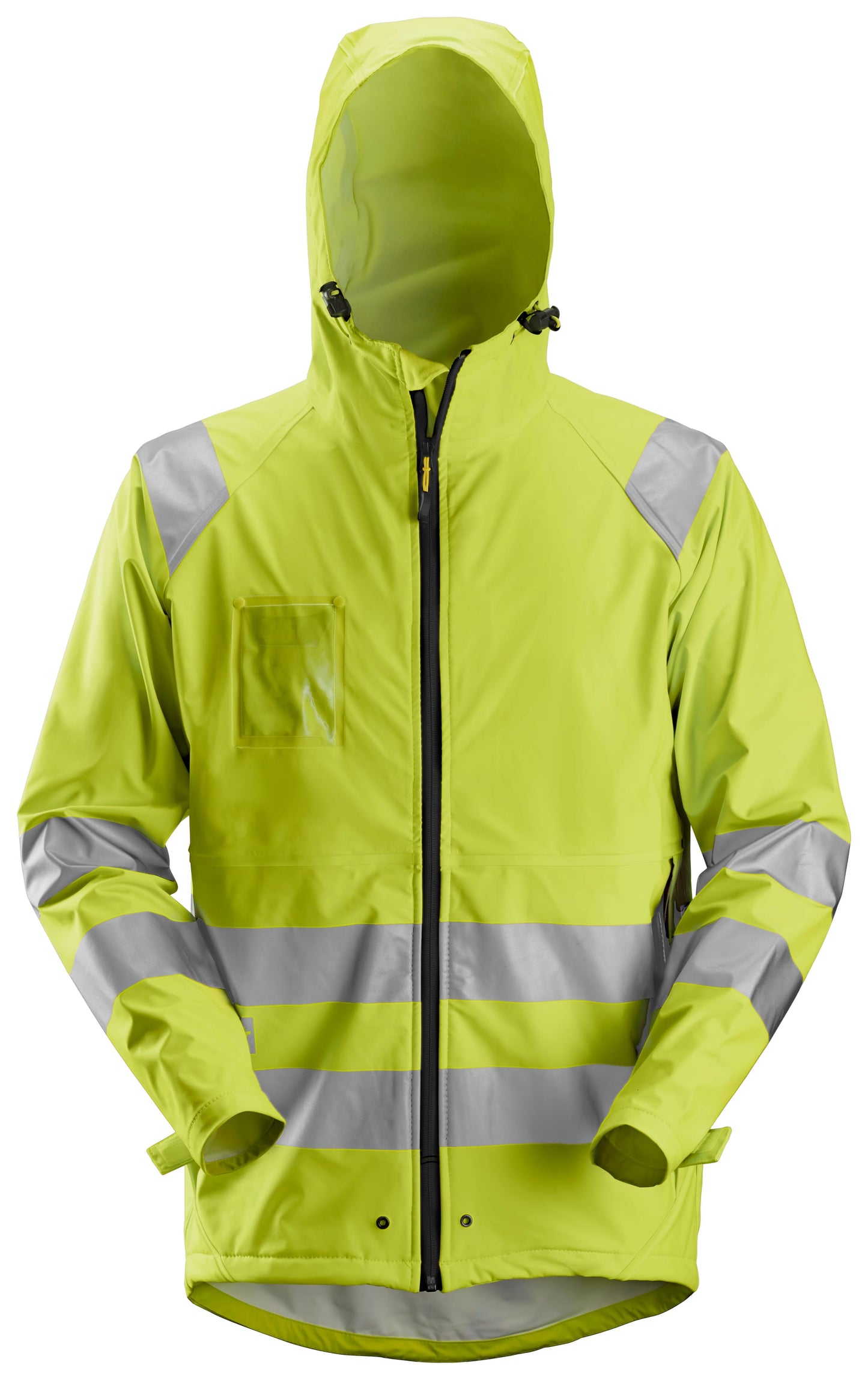 Veste de pluie PU haute visibilité, Classe 3