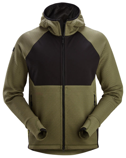 FlexiWork, Veste à capuche de couche intermédiaire avec fermeture à glissière pleine longueur
